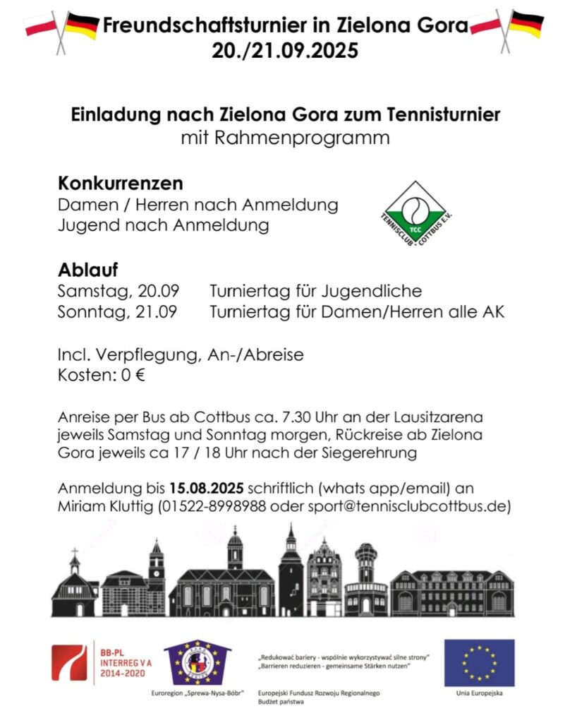 Bild: Zielona Gora - Tennisturnier mit Rahmenprogramm 2025